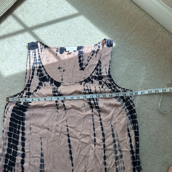 J. Jill Pure Jill Pink and Blue Tie Dye Maxi Dress Sleeveless - Womens Sz Medium - Picture 6 of 8